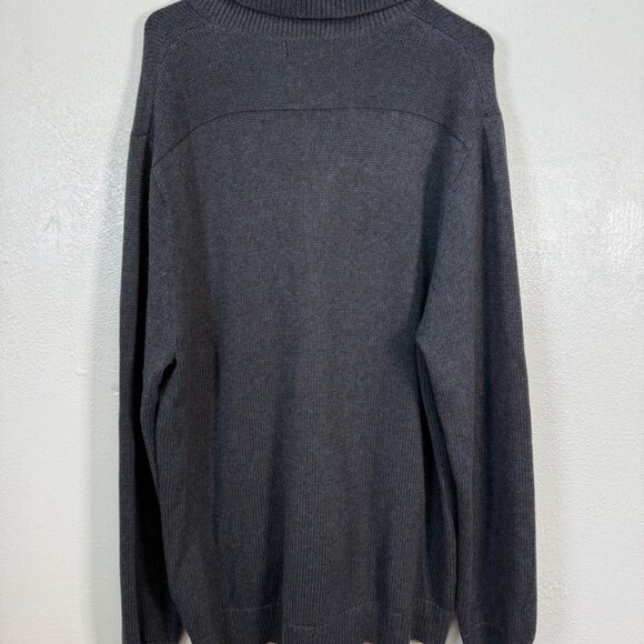 Claiborne Cardigan Sweater Men’s XXL Gray Button Up Academia Fisherman Preppy - Picture 7 of 12